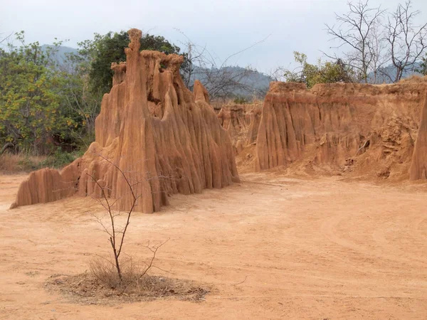 Lalu Park Sakaeo Ili Tayland Thailand Toprak Erozyonu Nedeniyle Stranges — Stok fotoğraf