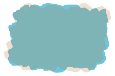 Beyaz arkaplanda soyut mavi suluboya