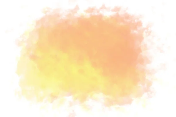 Абстрактный коричневый и желтый акварель на белом фоне — стоковое фото