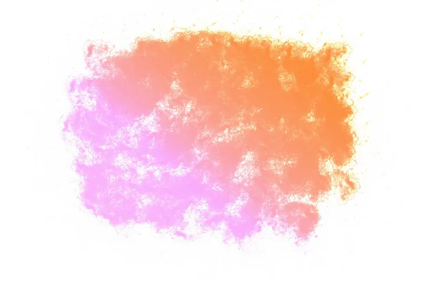 Abstrakt rosa och orange akvarell på vit bakgrund — Stockfoto