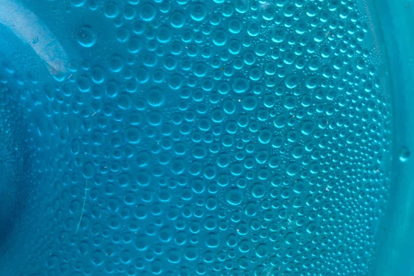 Blue water drops background close up — Stock Photo, Image