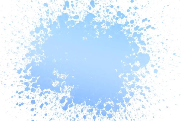 Abstraktes blaues Aquarell auf weißem Hintergrund — Stockfoto