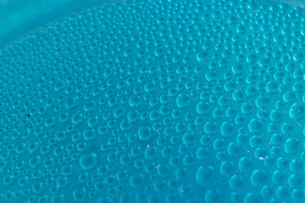 Blue water drops background close up — Stock Photo, Image