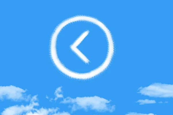 Arrow Shaped Cloud Blue Sky — 스톡 사진