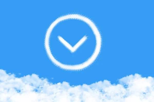 Arrow Shaped Cloud Blue Sky — 스톡 사진