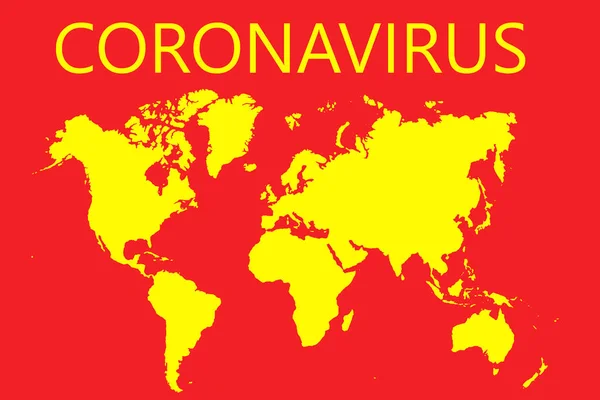 Utbrott Pandemic Covid Begreppet Världskarta — Stockfoto