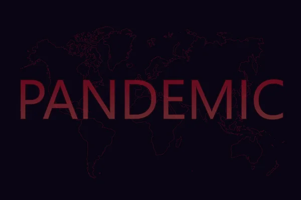 재판소 Pandemic Covid 지도의 — 스톡 사진