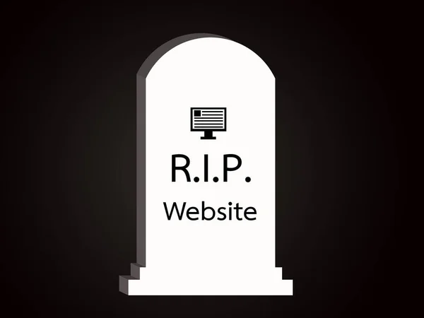 Site Dead Grave Black Background Illustration Render — стоковое фото