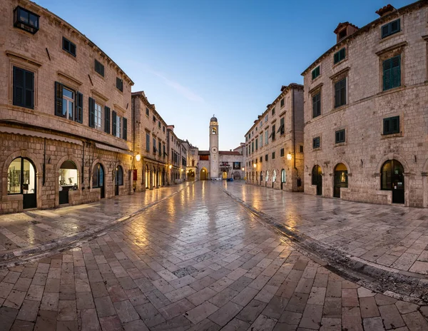 Panoráma a Stradun utcától, Dubrovnik, Dalmácia, Horvátország Jogdíjmentes Stock Képek
