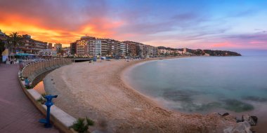 Panorama Lloret de Mar Seafront akşamları, Lloret de Mar