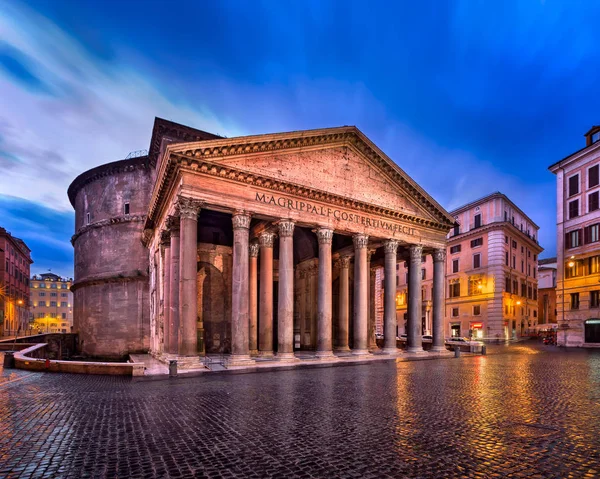 Pantheon és a Piazza della Rotonda reggel, Róma, Olaszország Jogdíjmentes Stock Fotók