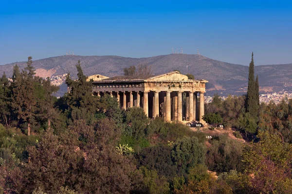 O Templo de Hefesto na Manhã, Atenas, Grécia — Fotografia de Stock
