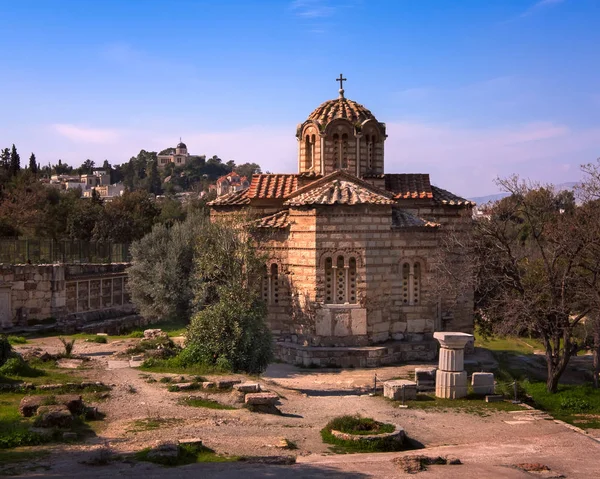 Kostel svatých apoštolů v Agora, Atény, Řecko — Stock fotografie