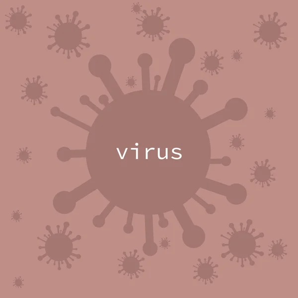 Virus. Abstraktní vektorový mikrob. Počítačový virus, alergické bakterie, lékařská péče, mikrobiologické pojetí. — Stockový vektor