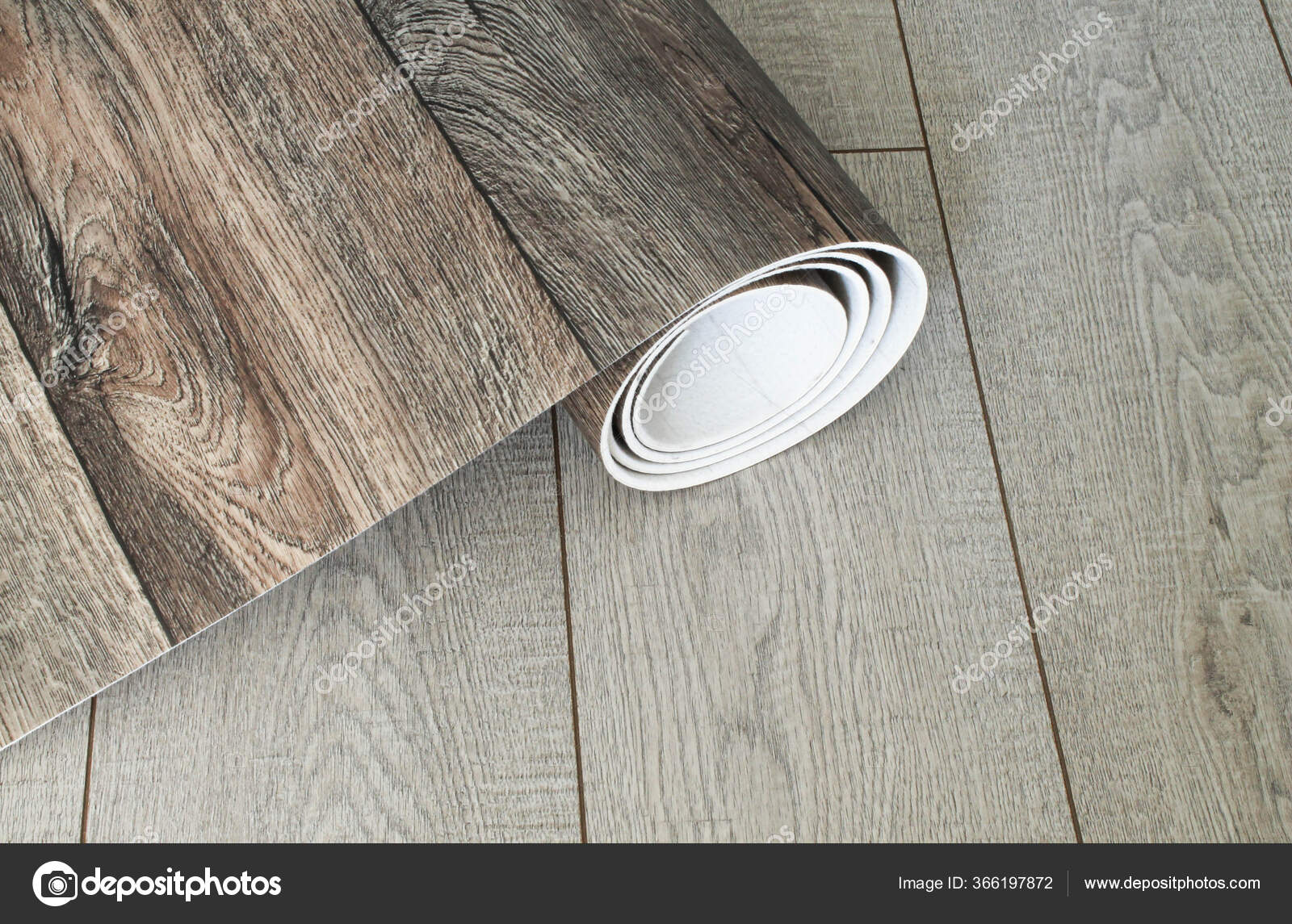 Roll of linoleum with a wood texture. Types of floor coverings. — Stock  Photo © Verrone #366197872, image size:1600x1145