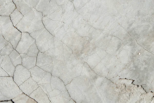 Cracked concrete texture. Faults and cracks on the stone surface. — Stock Photo, Image