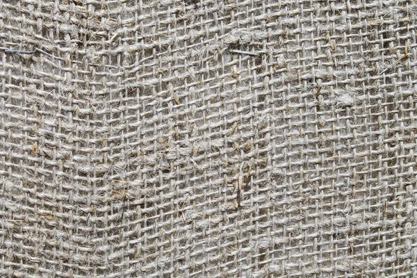 Бурлап из конопли. Грубая, прочная ткань из толстой пряжи . — стоковое фото