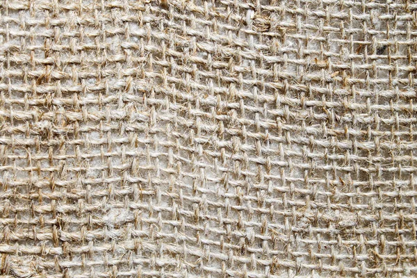 Kenevirden yapılmış çuval bezi. Kaba, dayanıklı kumaş, kalın iplikten yapılmış.. — Stok fotoğraf