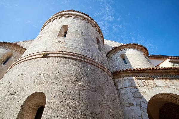 Cidade velha Krk, Mediterrâneo, Croácia, Europa — Fotografia de Stock