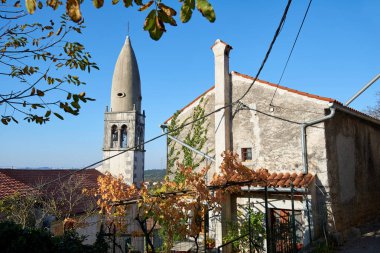 Stanjel ortaçağ şehir Sloven Karst bölge