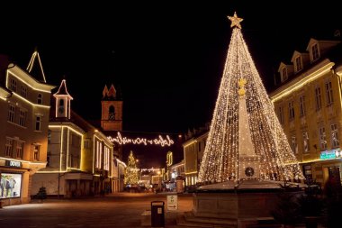 Kranj, Slovenya - 7 Aralık 2016: Romantik advent Aralık