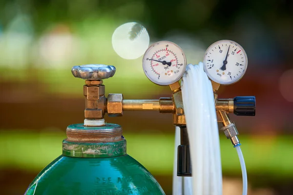 Acetylene bottle, close up — Stock Photo, Image