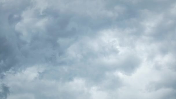 Time Lapse Supercell Storm Cloud Bouřlivé Pozadí Intenzivní Bouřka Valící — Stock video