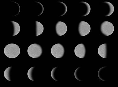 Moon, farklı aşamalarını. Nasa tarafından döşenmiş bu görüntü unsurları.