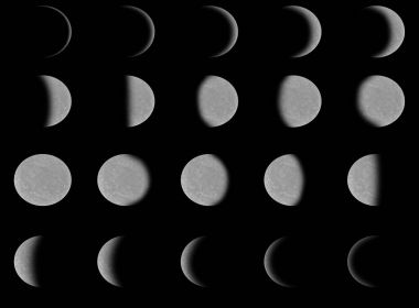 Different phases of Moon. Elements of this image furnished by NASA. clipart