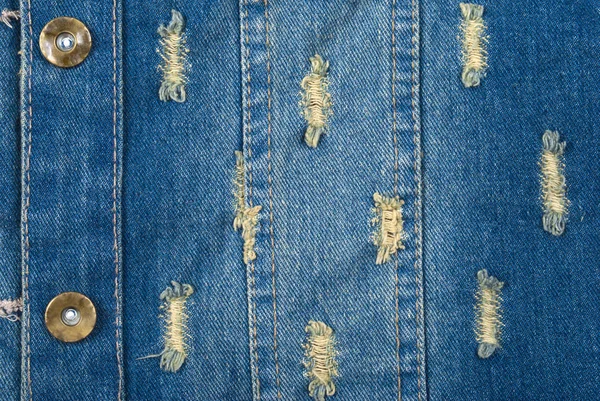 Sfondo blu denim di tessuto grezzo — Foto Stock