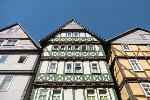 Half-timbered houses in Bad Wildungen. — Stock Photo, Image