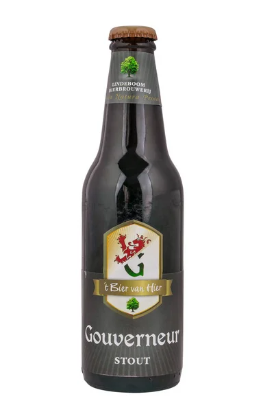 Lindeboom Gouverneur Stout beer bottle. — Stock Photo, Image