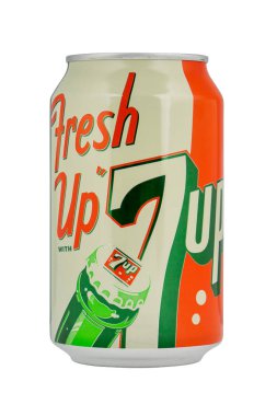 Retro 7up beyaz arka plan üzerinde olabilir.