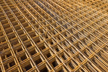 Bir inşaat yerde Beton inşaat demiri.