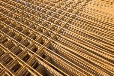 Bir inşaat yerde Beton inşaat demiri.