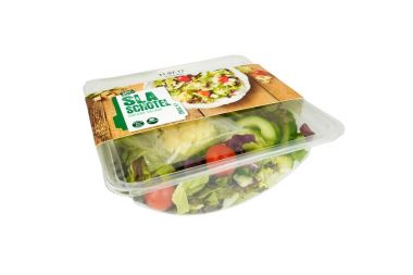 Süpermarket salata bir kase.