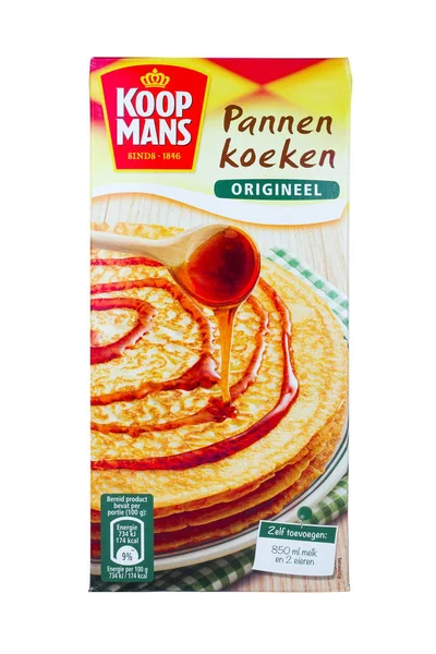 Eine Packung Koopmans Pfannkuchen Mix. — Stockfoto