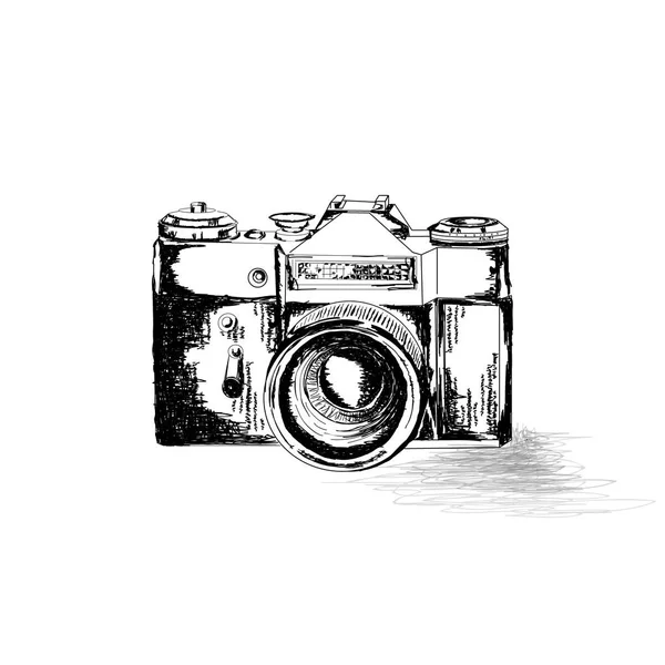 Vintage photo camera — Stock Vector