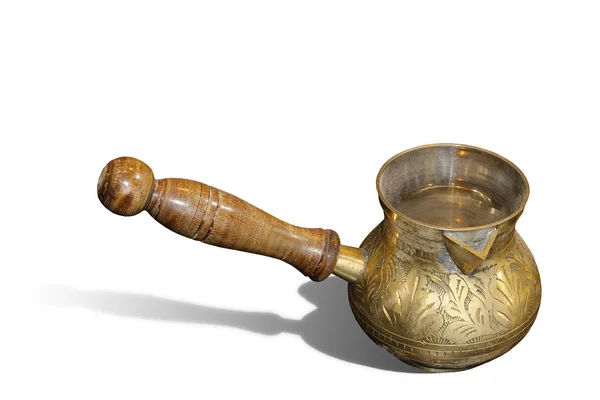 黄铜古董茶壶 — 图库照片