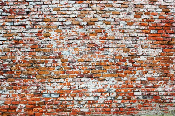 Hasarlı doku eski tuğla duvar — Stok fotoğraf