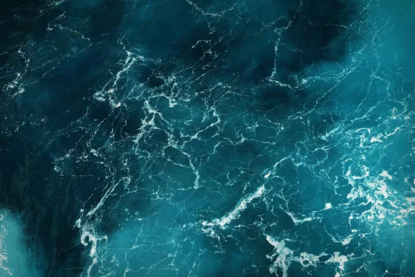 Deep blue sea water texture — Stock Photo, Image