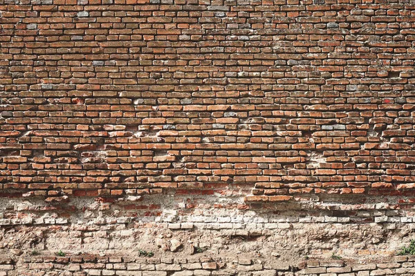 Red Bricks Ancient Abandoned Wall Old Castle Texture Your Design — Stock Photo, Image