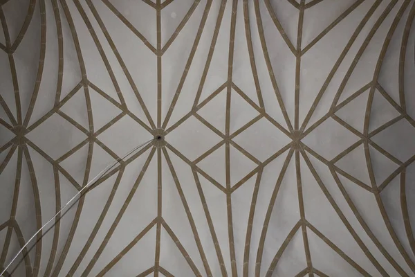 Prachtig Versierd Plafond Van Oude Gotische Kerk Transsylvanië Roemenië — Stockfoto
