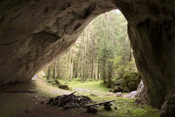 Uitzicht Vanaf Grot Valea Firii Natuurpark Apuseni Roemenië Stockfoto