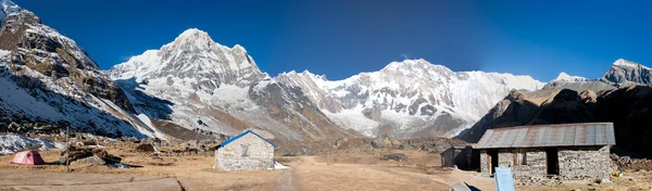 Pohled na Annapurna základní tábor, Nepál — Stock fotografie