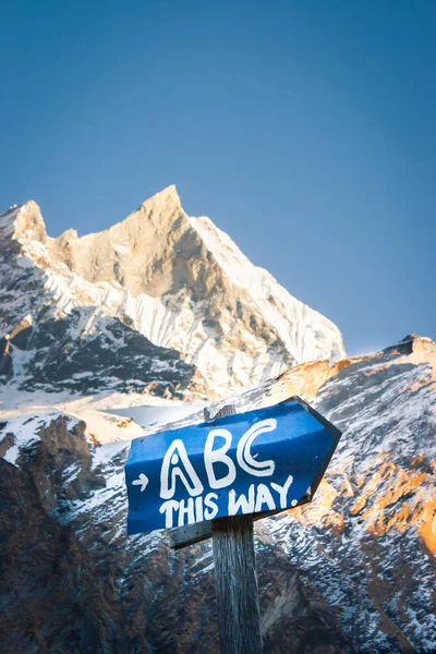 Abc Annapurna temel kamp Trek, Nepal üzerinde oturum açın