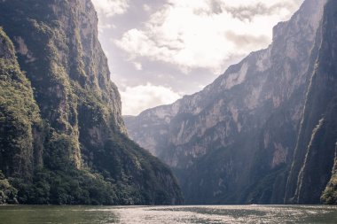 Panoramik Canyon del Sumidero, Chiapas, Meksika.