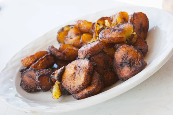 Derin kızarmış muz (plantano frito), Celestun, Yucatan, Meksika