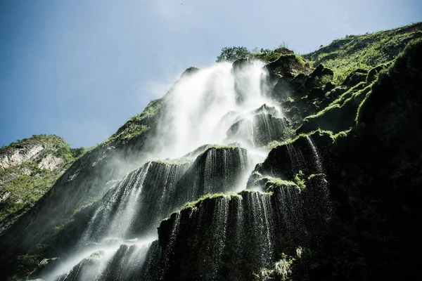 Bild Unter Dem Wasserfall Der Schlucht Del Sumidero Chiapas Mexiko — Stockfoto