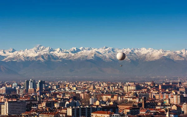 Turin, artalanları, Turin, İtalya Alpleri'nde ile Panoraması